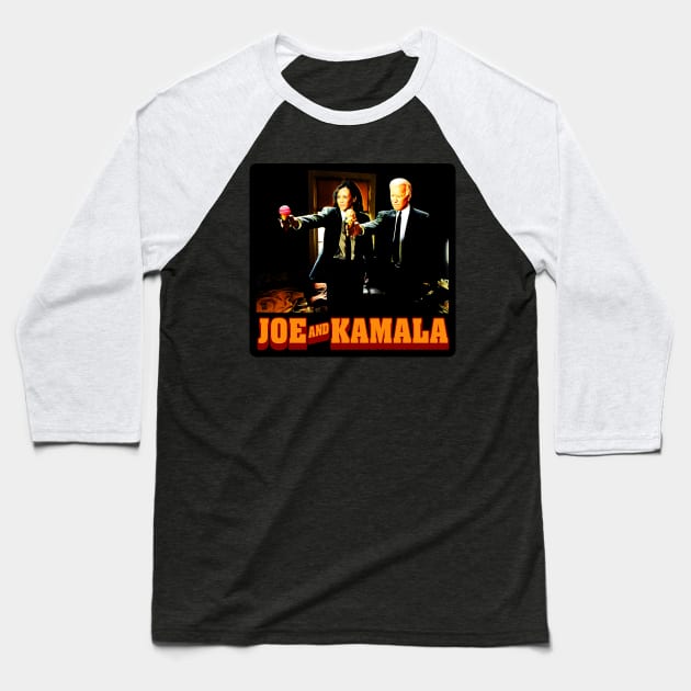 Joe And Kamala - Democratic Ice Cream Solid Baseball T-Shirt by TeeLabs